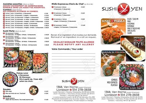 yen sushi montreal.